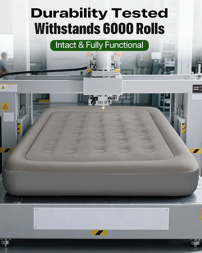 Air Mattress with Headboard , Fast Inflation/Deflation Inflatable Airbed , 9 Inches High Blow Up Bed with Comfortable Flocked Top for Home Guest Travel Camping - Product Details