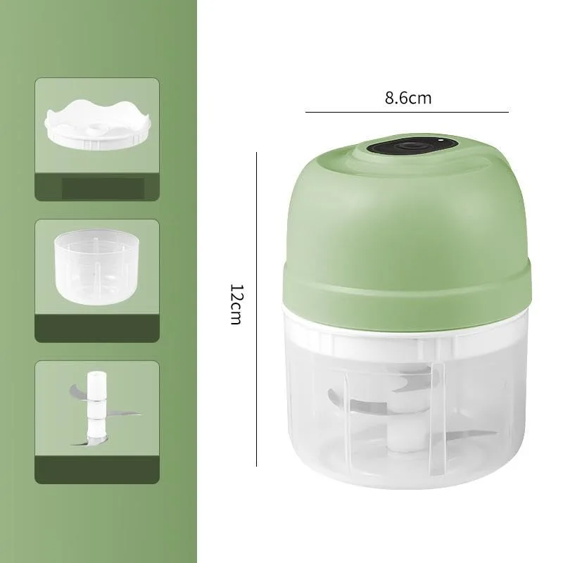 Electric Garlic Chopper Vegetable Cutter for Restaurant Kitchen Green - Product Details